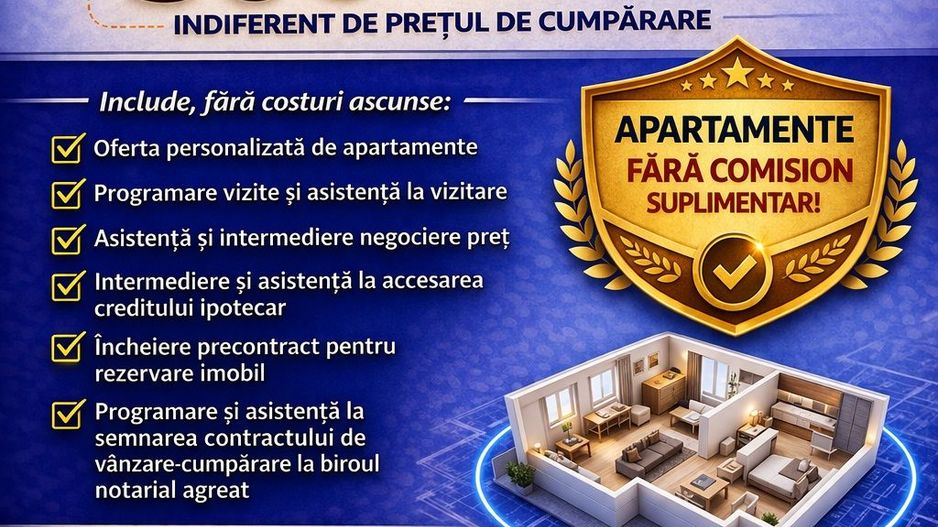 Apartament cu 2 camere, mobilat si utilat, zona NORD; - Poză 7