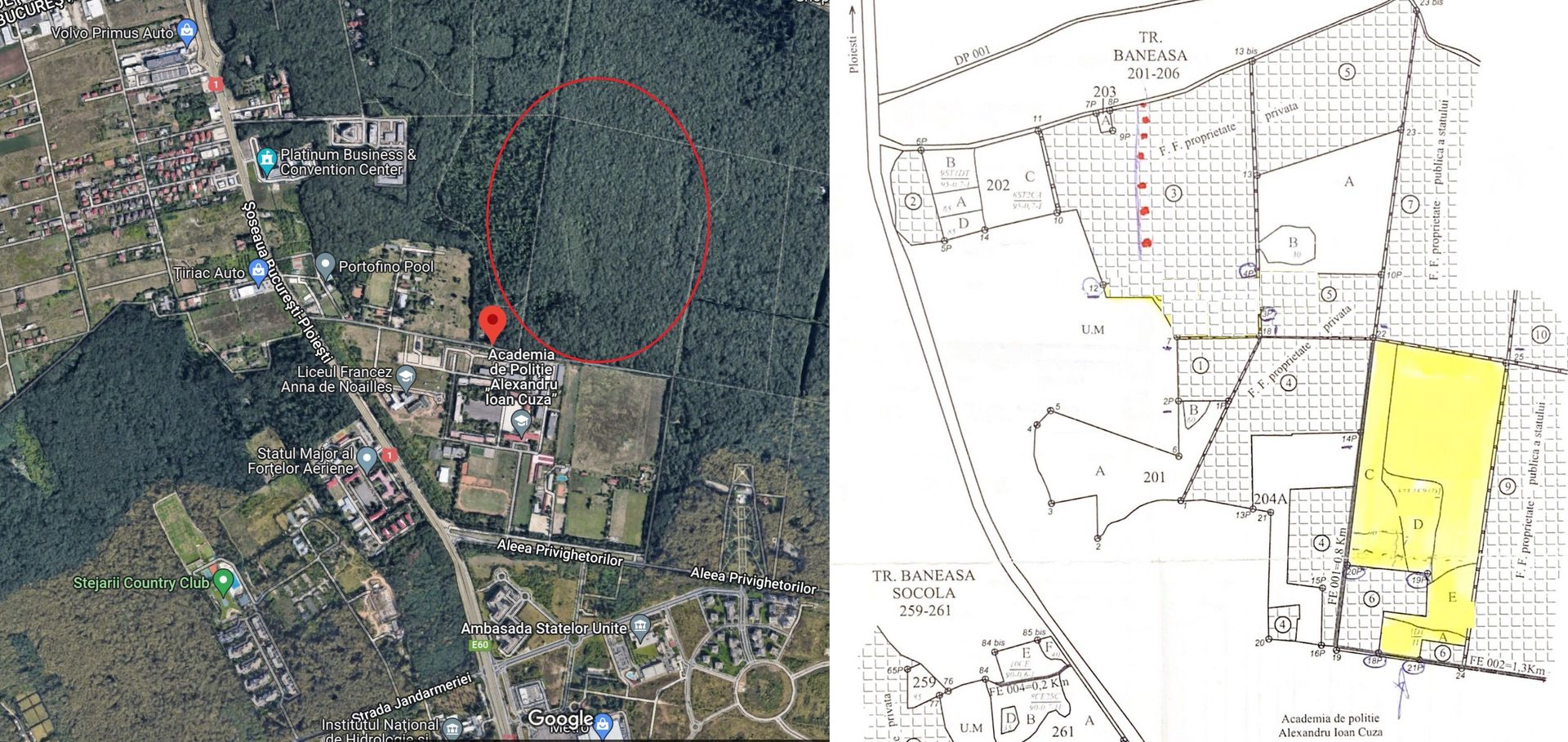 192842 mp teren in Padurea Baneasa proiect exclusivist - Poză 1