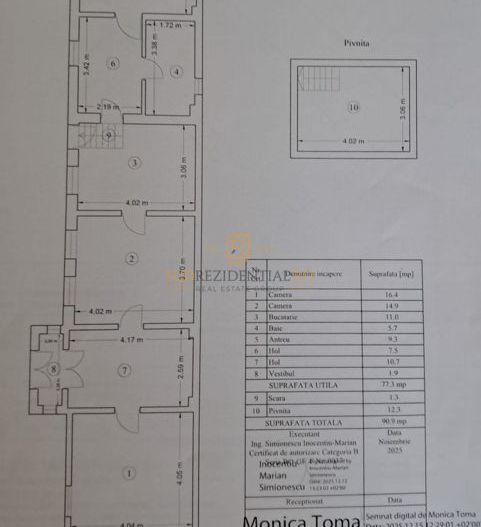 Casa cu 3 camere, teren 288 mp, metrou Eroii Revolutiei - Poză 5