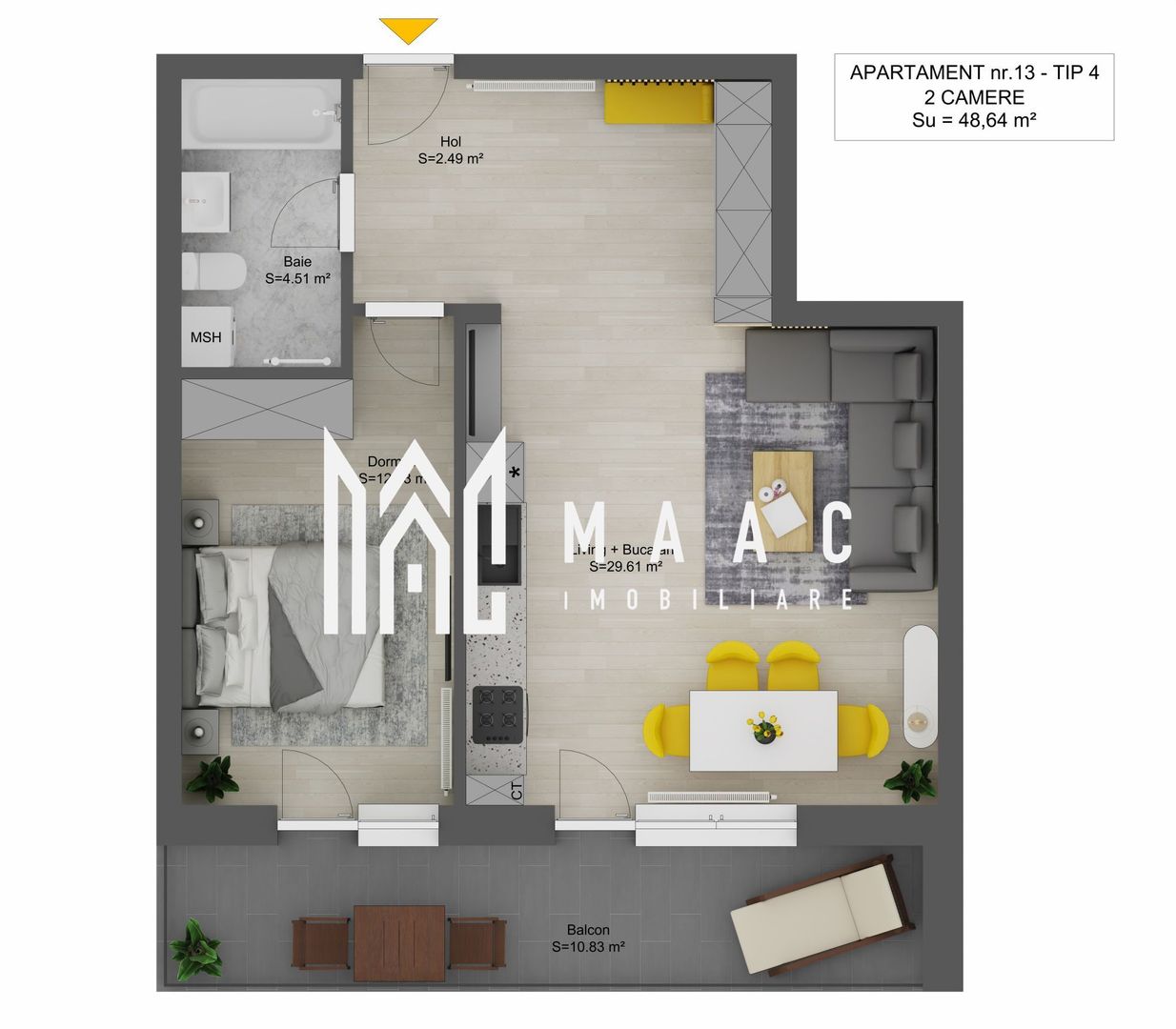 Apartament 2 Camere I Sibiu I Doamna Stanca I Balcon I Parcare Inclusă - Poză 5