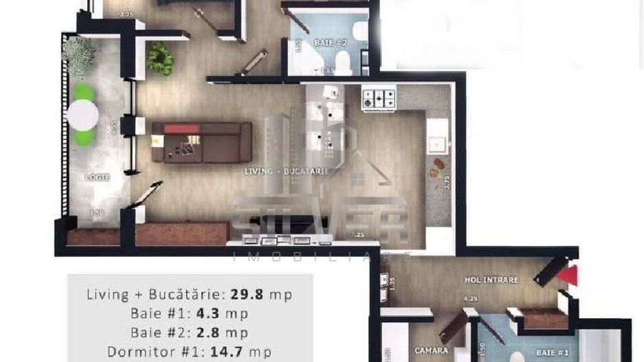 Apartament cu 3 camere la 5 minute de Vivo Center! - Poză 2