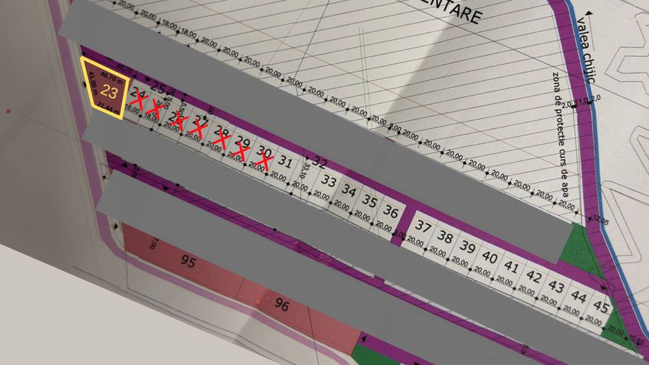 Teren intravilan 1128 mp Sacadat zona Coca Cola- dublu front stradal - Poză 4