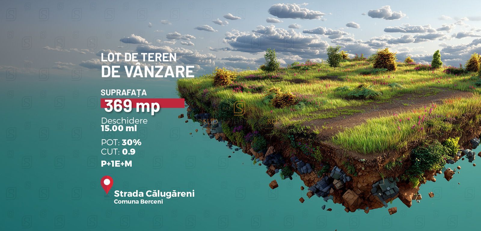 De vanzare teren intravilan – 369 mp | Comuna Berceni - Poză 1