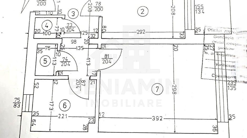 Apartament 2 camere decomandat 52mp Brazda, centrala proprie - Schiță 6