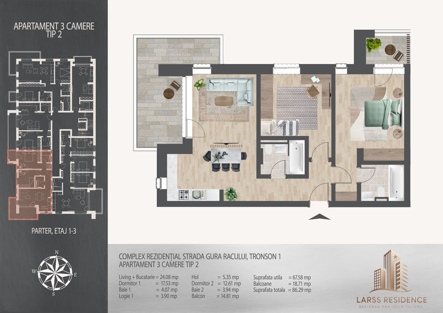 3 camere  700 metri de  Metrou Nicolae Teclu - Schiță 12