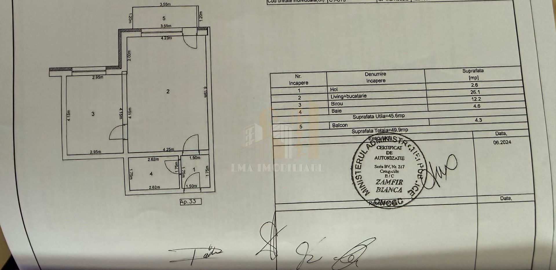 Apartament 2 camere Tip studio Subcetate City Sanpetru Brasov - Schiță 10