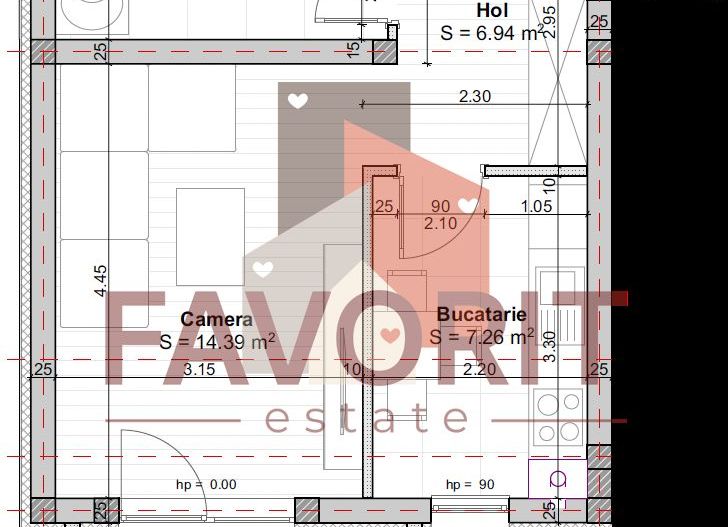 Disponibil imediat. Decomandat. TVA 21% inclus in pret - Schiță 10