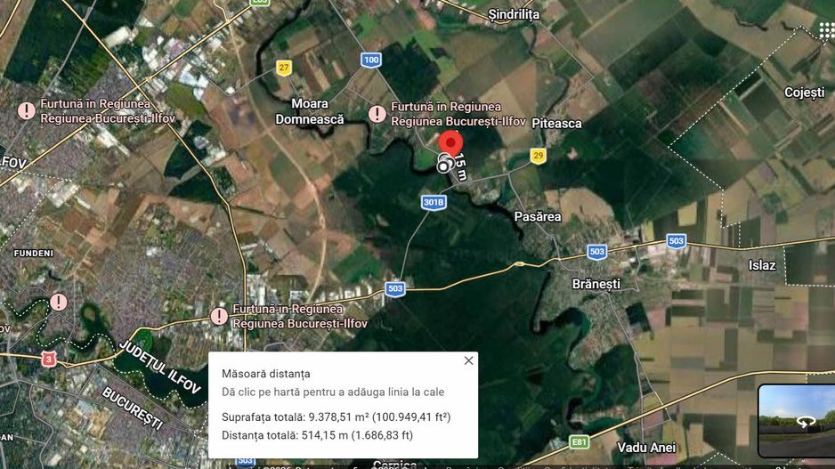 Vand teren intravilan Cozieni - Ganeasa - 9300 mp - Poză 4