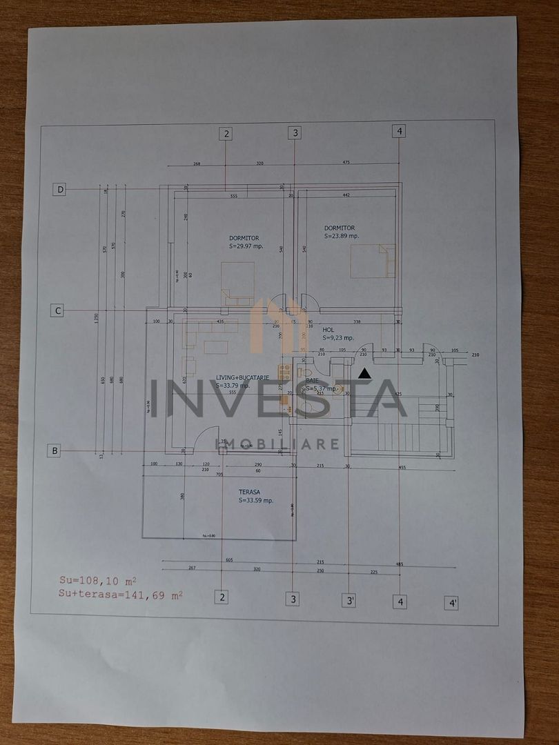 Apartament cu 3 camere - 108 mp utili | vedere spre oras | Buna Ziua - Schiță 8