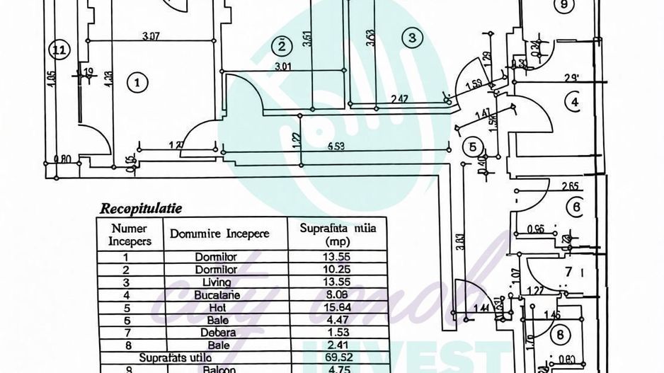 3 camere intr-o cladire cu arhitectura deosebita - Poză 8