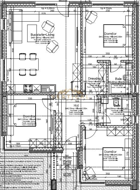 Vis la cheie! 4 Camere, 2 Bai, Berceni/Vidra - Schiță 10