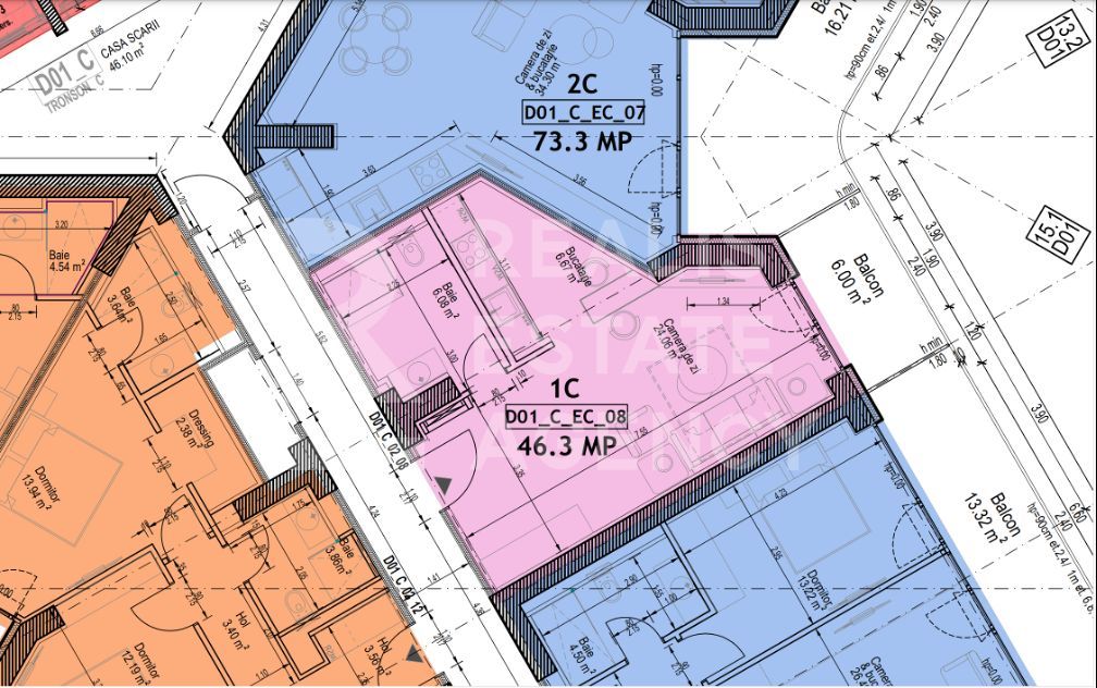 Vânzare, studio, One Lake District, București - Schiță 7