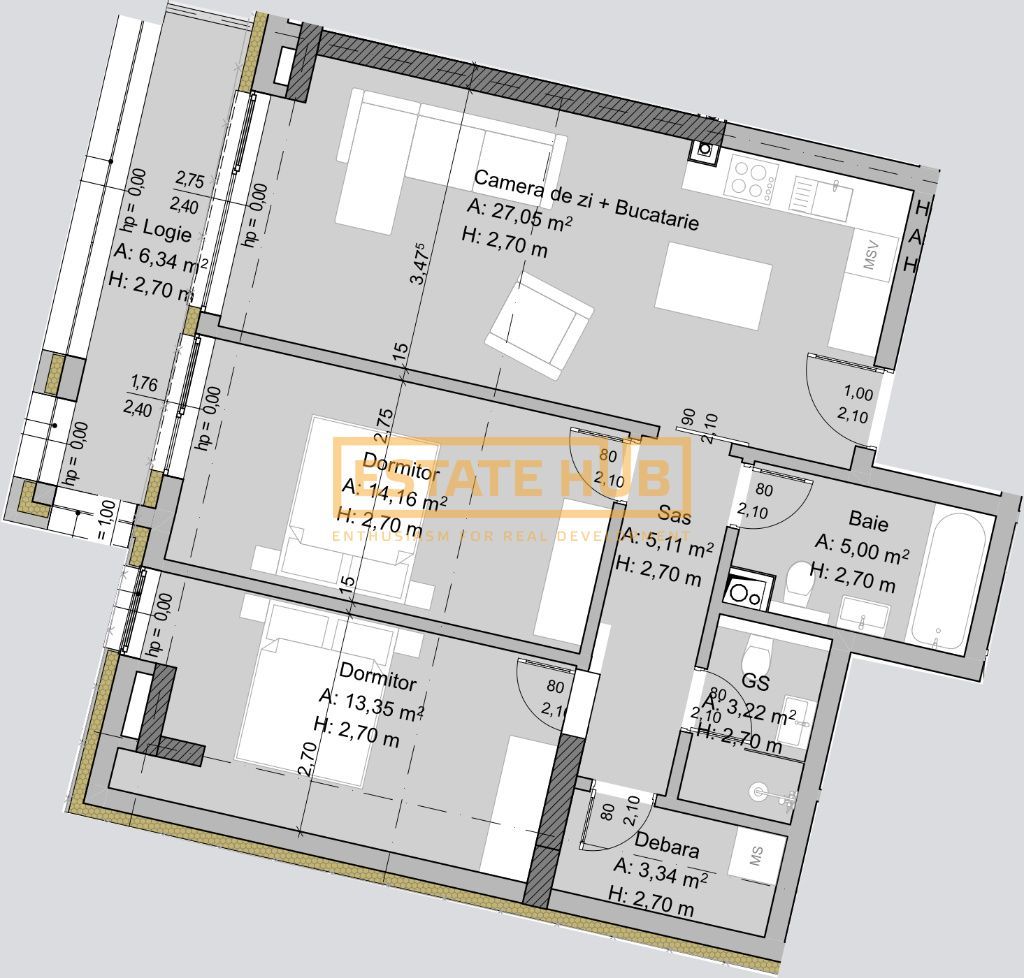 PRESALE Traian 44 | 3 camere premium | 0% comision - Poză 6