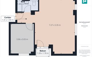 Apartament cu 2 camere, etaj 1, zona Torontalului - Poză 8