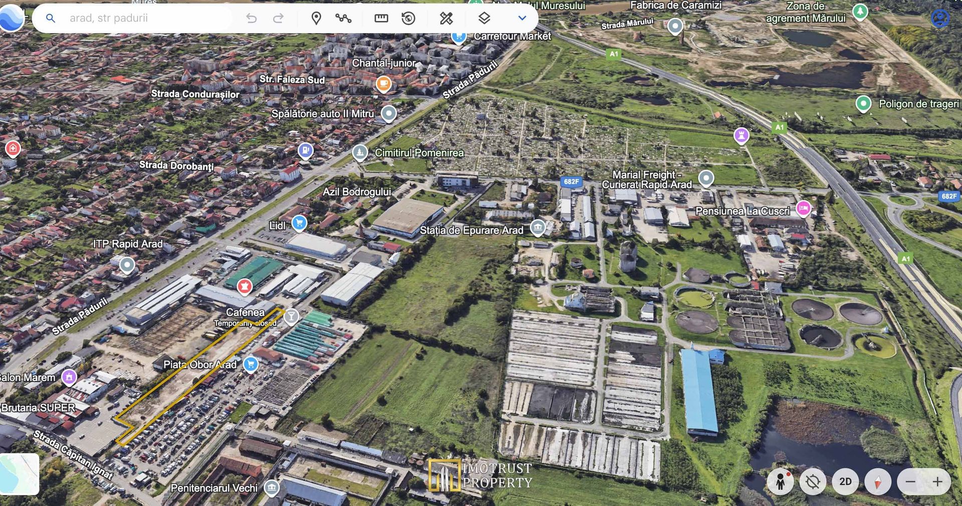 Teren intravilan de vanzare 6.839 mp – Arad, zona Parneava - Poză 2