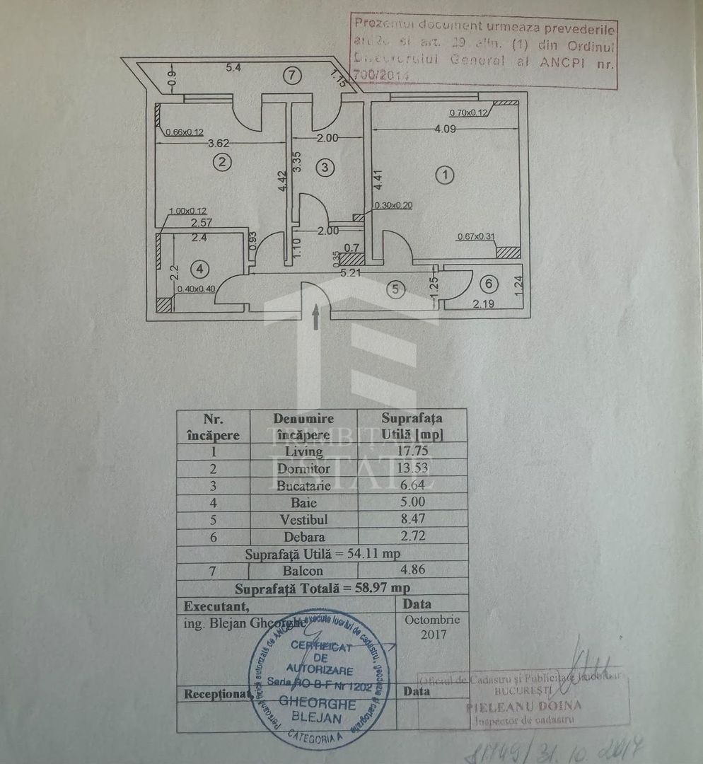 Apartament 2 camere Bloc nou 2 min Metrou Dimitrie Leonida Berceni 100 - Schiță 25