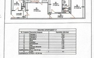 Apartament 3 camere Circunvalațiunii - Favorit - Schiță 15