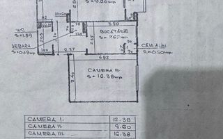 Apartament cu 3 camere, 2 bai in Manastur, zona Ion Mester ! - Schiță 6