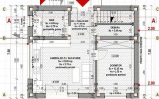 Casa individuala 4 camere zona Bazei Sportive Floresti - Schiță 3