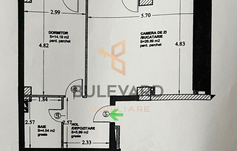 Apartament 2 camere, strada Buna Ziua! - Schiță 10