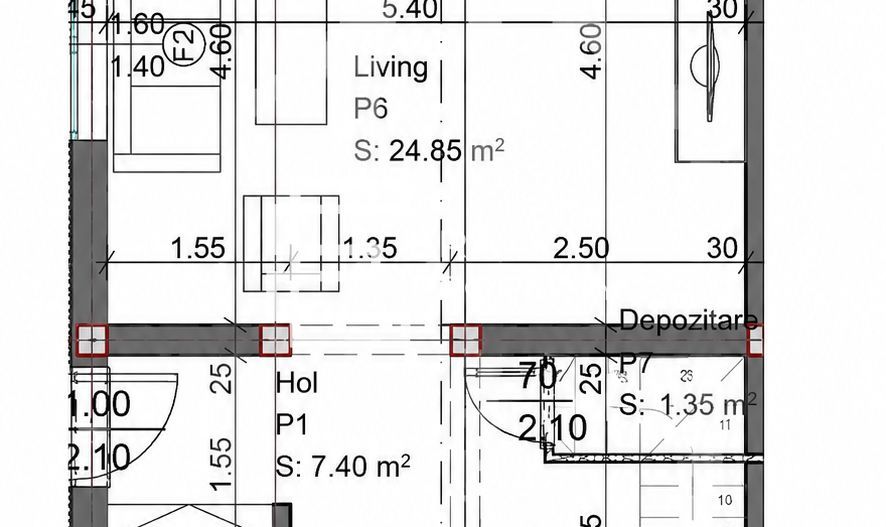Duplex Nou 110 mp -teren 250 mp- pivnita- Cartierul Arhitecților-Bazinul de Apă - Schiță 15