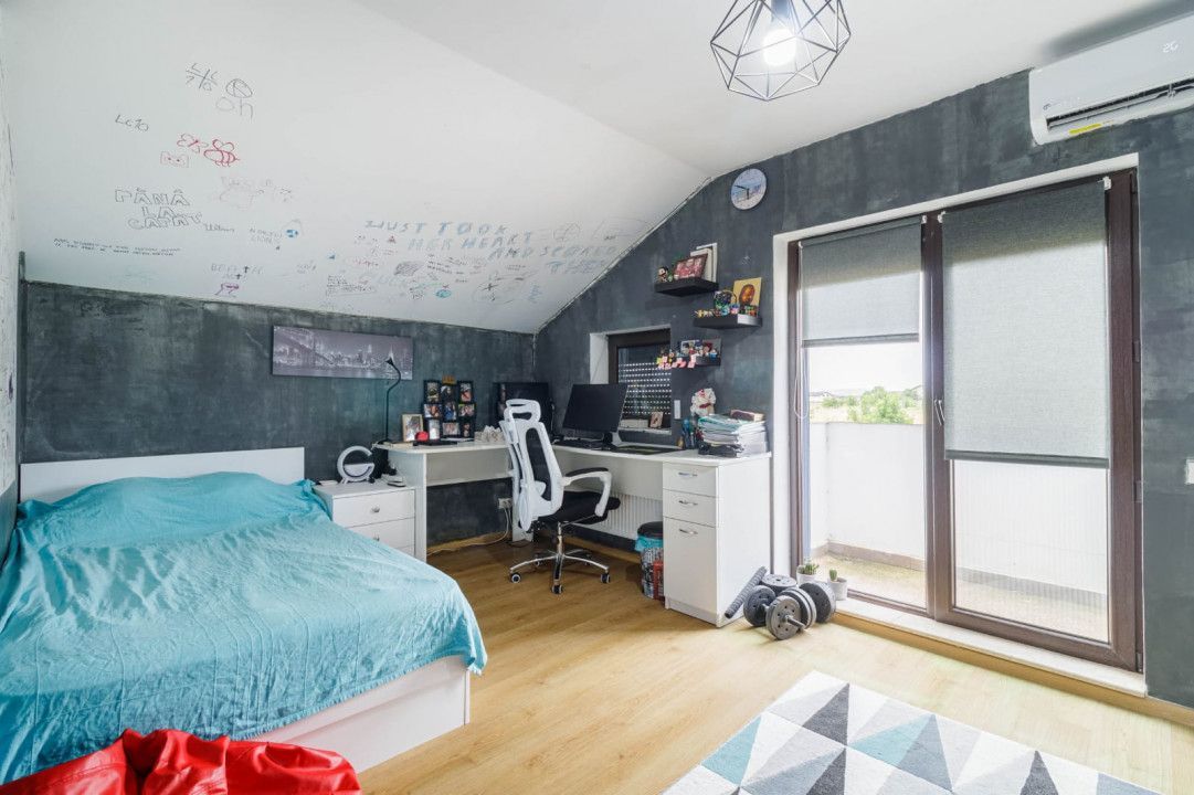 Casă individuală P+M, 5 camere, teren 439 mp – complet utilată, gata de mutat - Poză 6