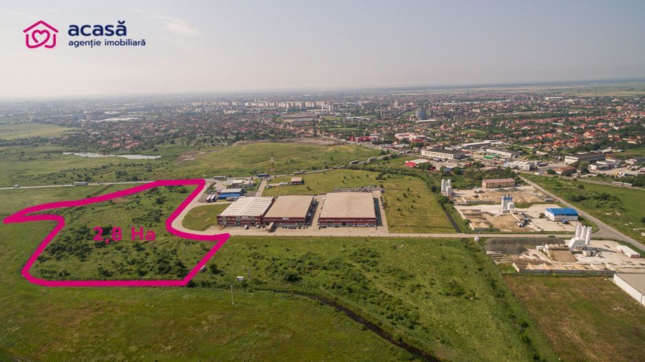 Teren industrial 28812 mp în Parcul Industrial UTA2 Arad - Poză 1
