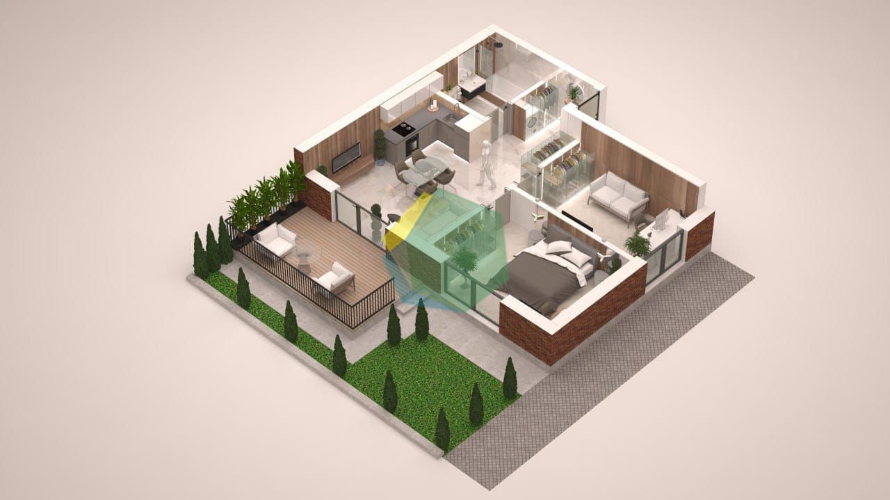 Apartament Premium Parter 3 Camere cu Curte Proprie + Parcare | Finisa - Poză 11
