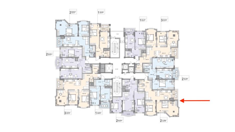 Vânzare, apartament, 2 camere + living, str. Ion Nistor, Centru - Schiță 16