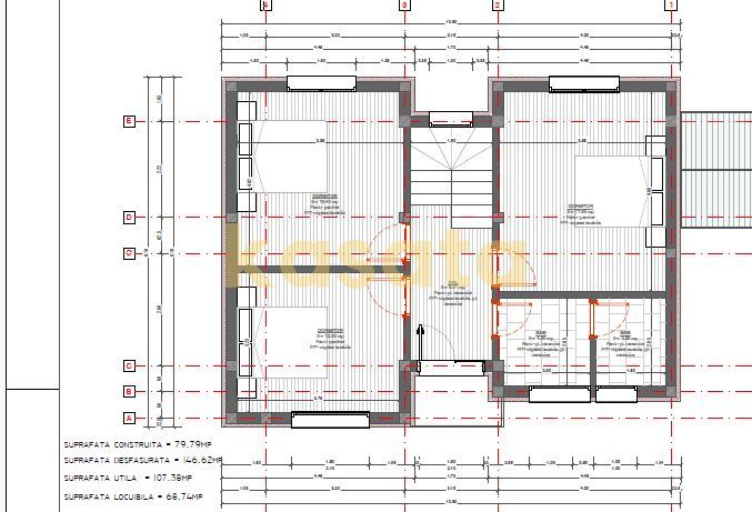 Vilă 4 camere Diamantului | Curte 250 mp, pompă căldură - Schiță 12