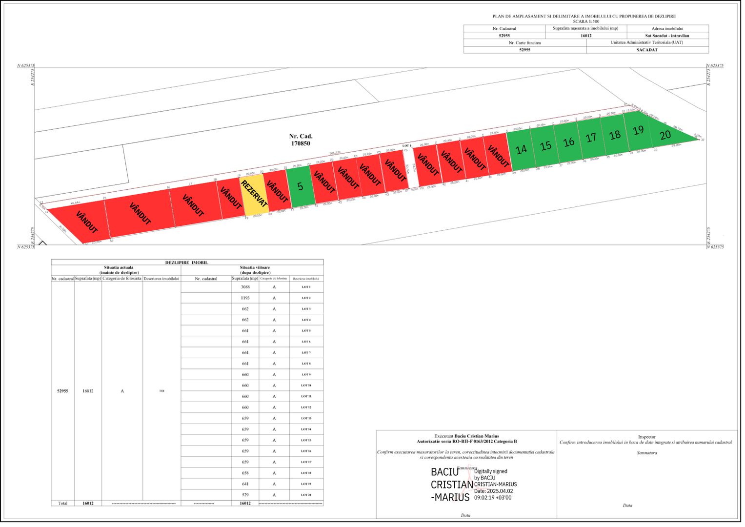 Teren intravilan cu destinația de construcție locuințe, Sacadat-13900e - Poză 1