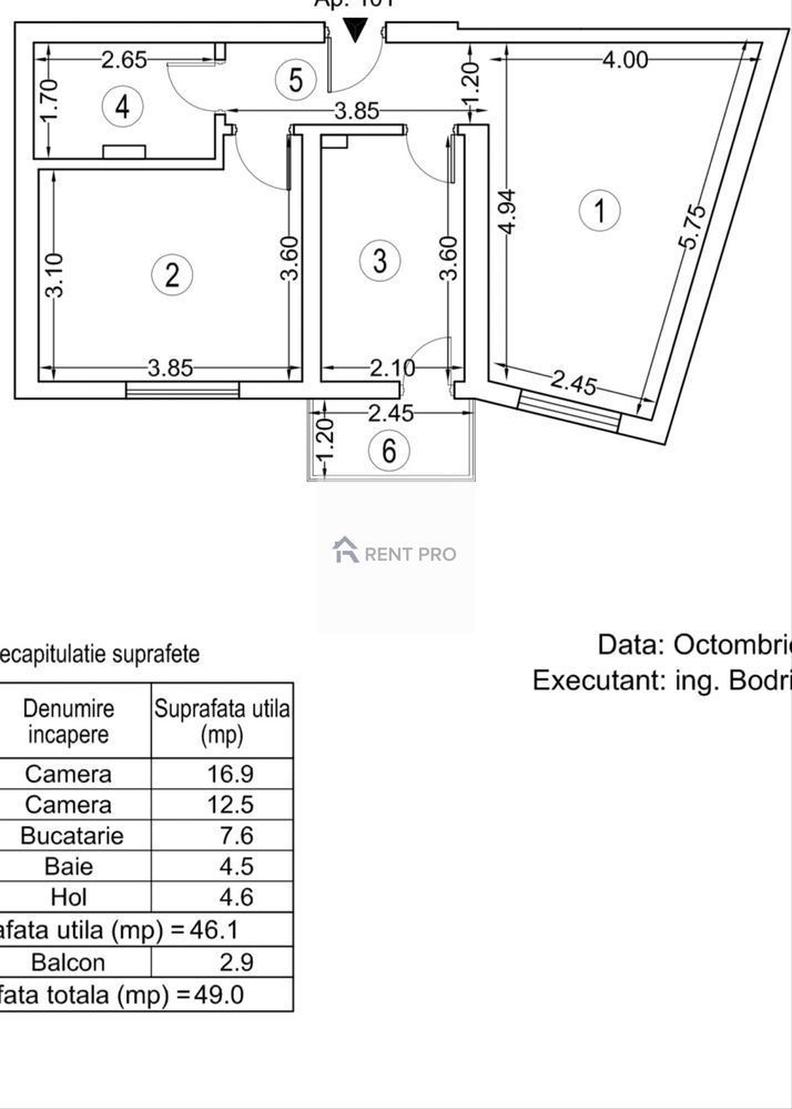 Apartament 2 camere de vânzare | Etaj 11/11 | Grozavesti | Politehnica - Poză 8