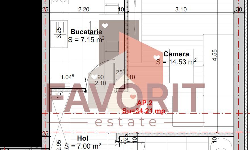 Disponibil imediat. Decomandat. TVA 21% inclus in pret - Schiță 11