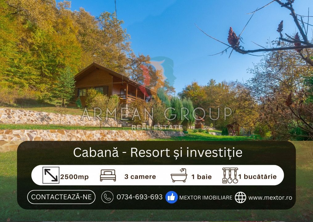 Cabană 3 camere - resort și investiție - Poză 1