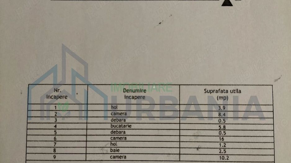 Apartament 3 camere semidecomandat, etaj 3, Zimbru, Iași – 51,60 mp - Poză 1