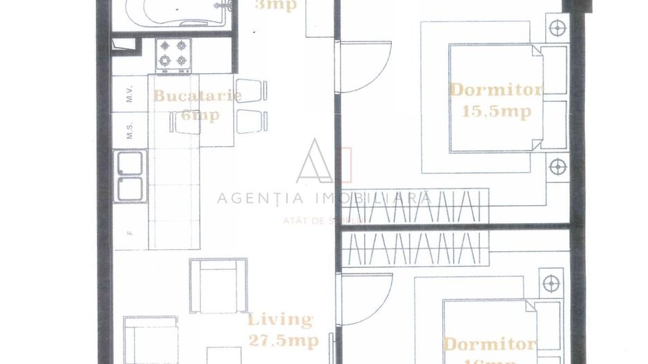 3 Camere cu Parcare Soho Unirii - Poză 18