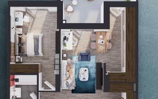 Apartament 2 camere, 57.5 mp, Elite City, COMISION 0 - Poză 1