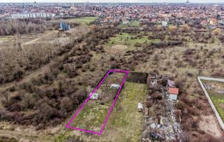 Teren 906 mp Arad,  preț sub localitățile limitrofe.