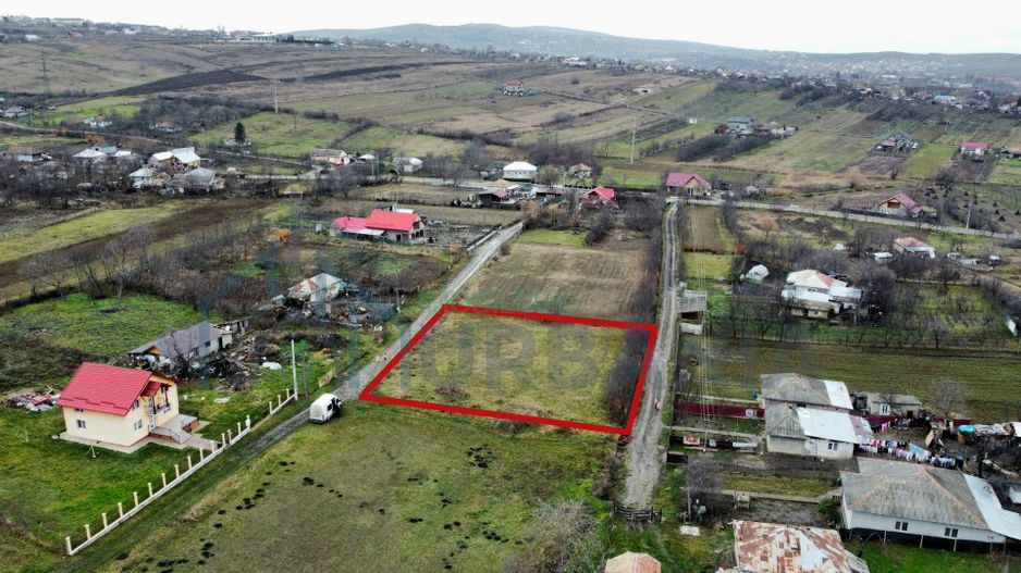 Teren intravilan construibil, 1.800 mp, acces la două drumuri, lângă E58, Scobinți - Poză 3