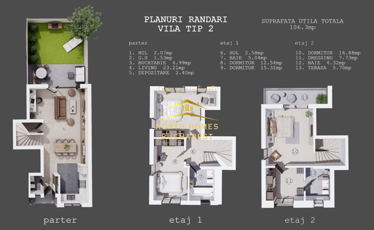 Vila in Pipera 4 camere, 2 locuri de parcare si curte - Comision 0% - Poză 23