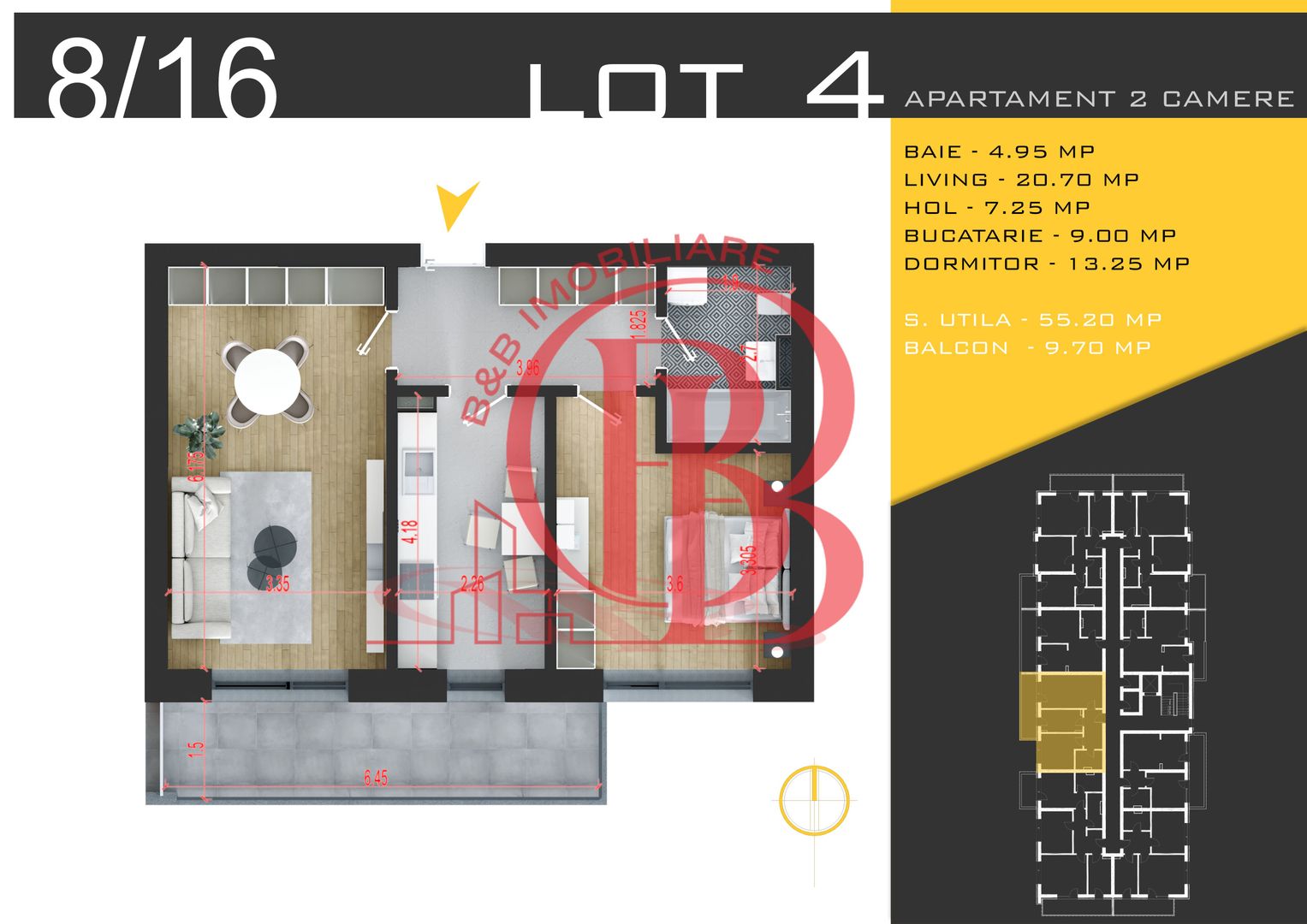 2 camere  Titan Pallady  Metrou Nicolae Teclu - Schiță 10