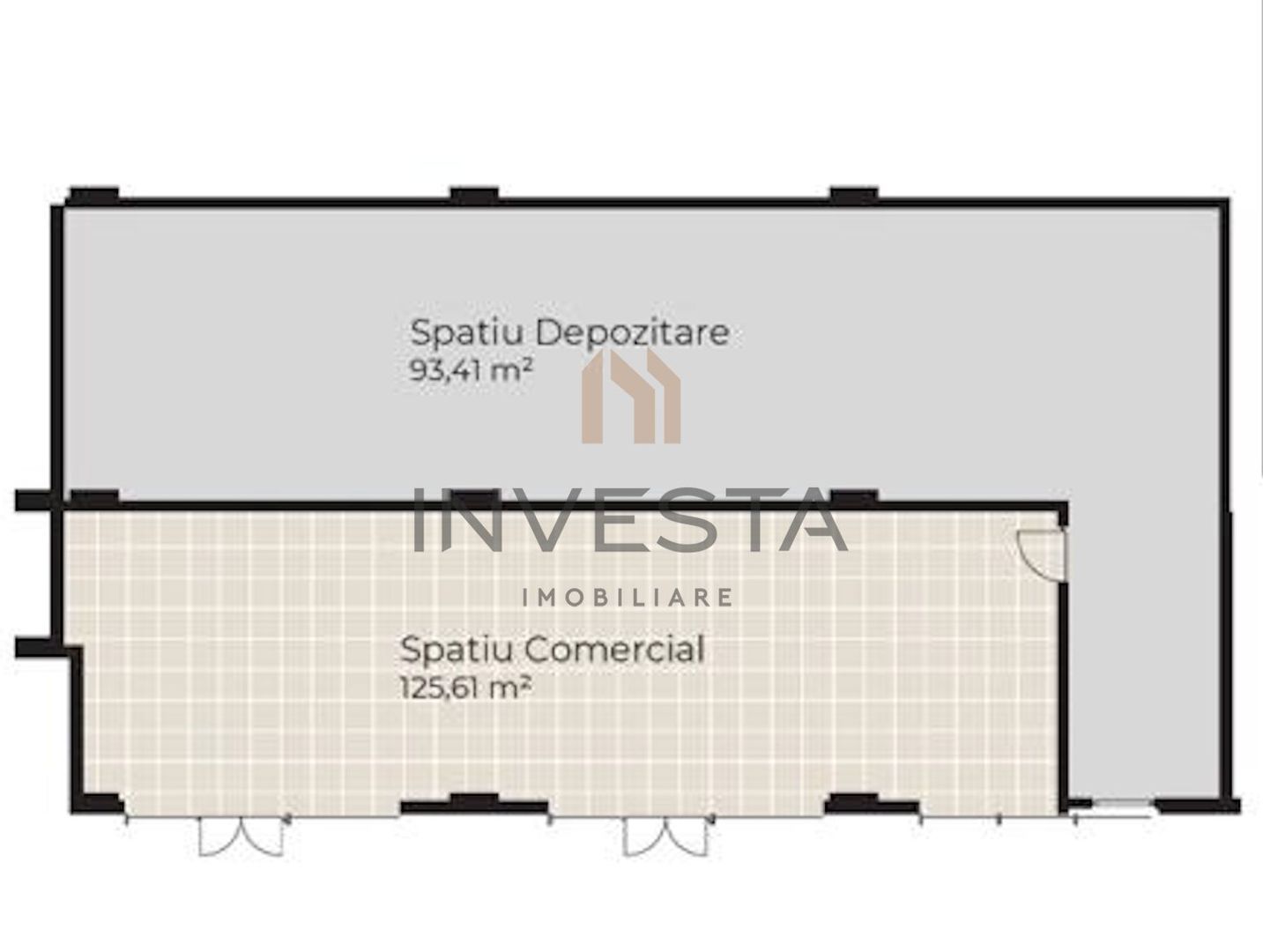 Spatiu Alimentatie Publica de vanzare, 218mp, Baza Sportiva Gheorgheni - Schiță 1