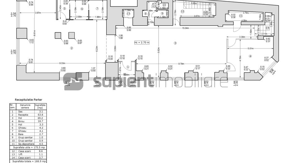 Sapient | Spațiu comercial _ Pasajul Vulturul Negru - Schiță 10