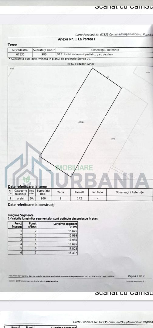 Teren intravilan 900 mp în Vânători, la 9 km de Copou - Poză 2