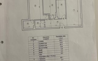 3 CAMERE + CURTE 76mp || SISESTI - BANEASA - Schiță 24