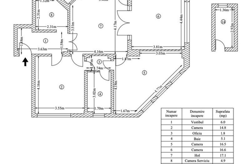 CISMIGIU - Stirbei | 4 camere parter pretabil Notariat cabinet Avocat - Poză 23