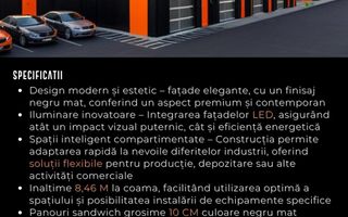 HALE INDUSTRIALE MODERNE ÎN PARCUL INDUSTRIAL SIBIU | 2200mp Teren 200mpu - Poză 4