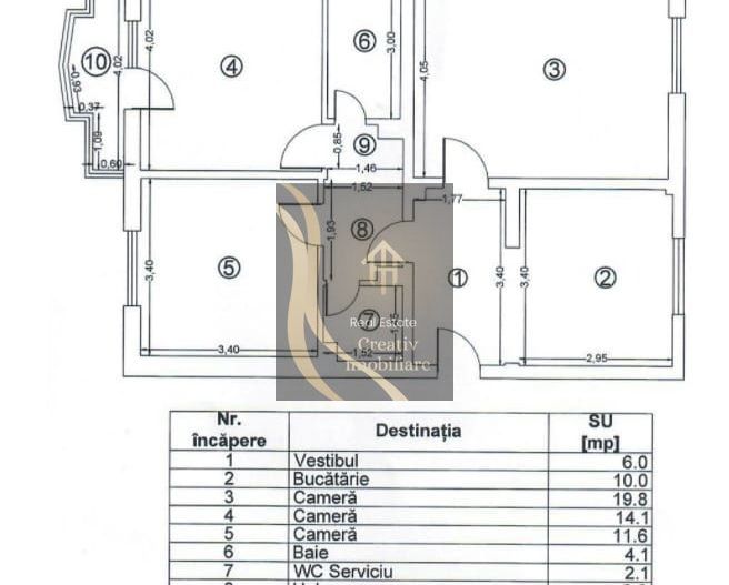 De vanzare apartatament cu 3 camere cu 2 bai si loc de parcare! - Poză 8