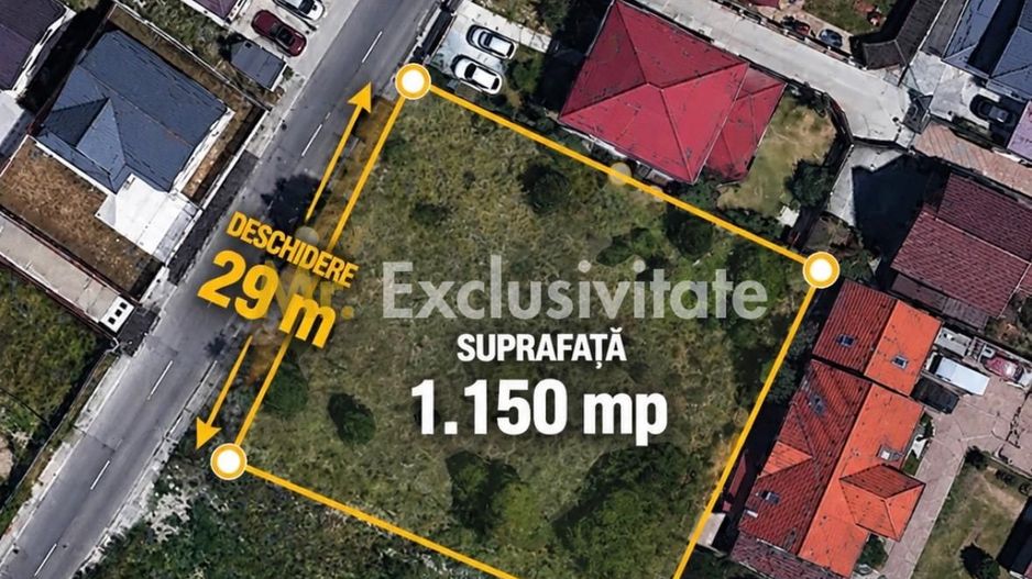 Teren intravilan Gavana Platou - 1150 mp, deschidere 29 m, Regim P+3+M - Poză 1