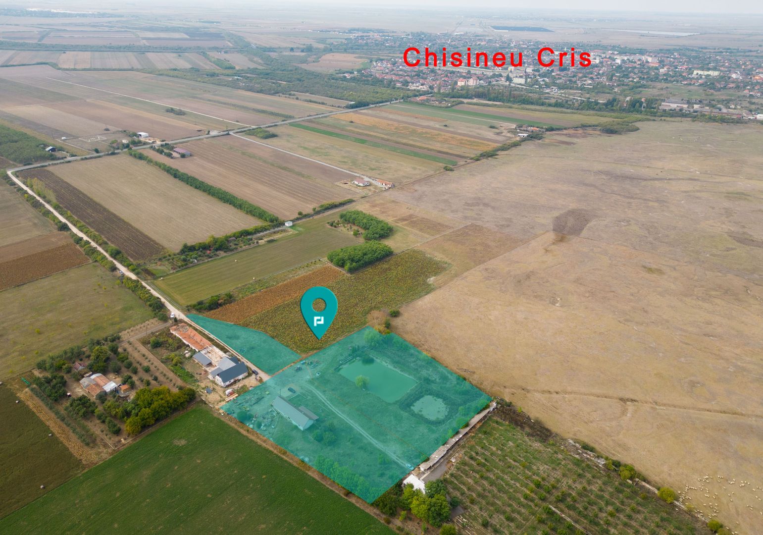 Teren 13.418 mp intravilan cu casă și 2 iazuri - Poză 1